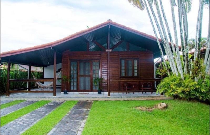 Casa De Praia Estilosa Com Piscina No Condominio-Litoral Norte Бертиога Экстерьер фото
